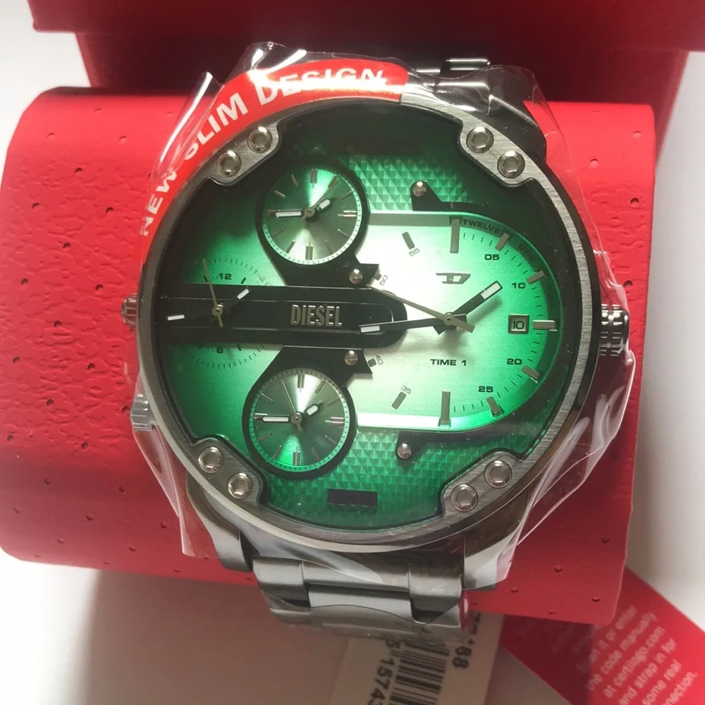 New Authentic Diesel Mr. Daddy Slim Multi-Movement Stainless Steel Watch –